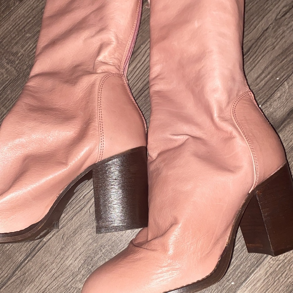 Free People Pink Heeled Boots - Picture 5 of 12